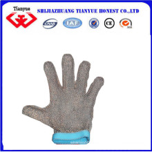 Guantes de seguridad de malla de alambre de acero inoxidable